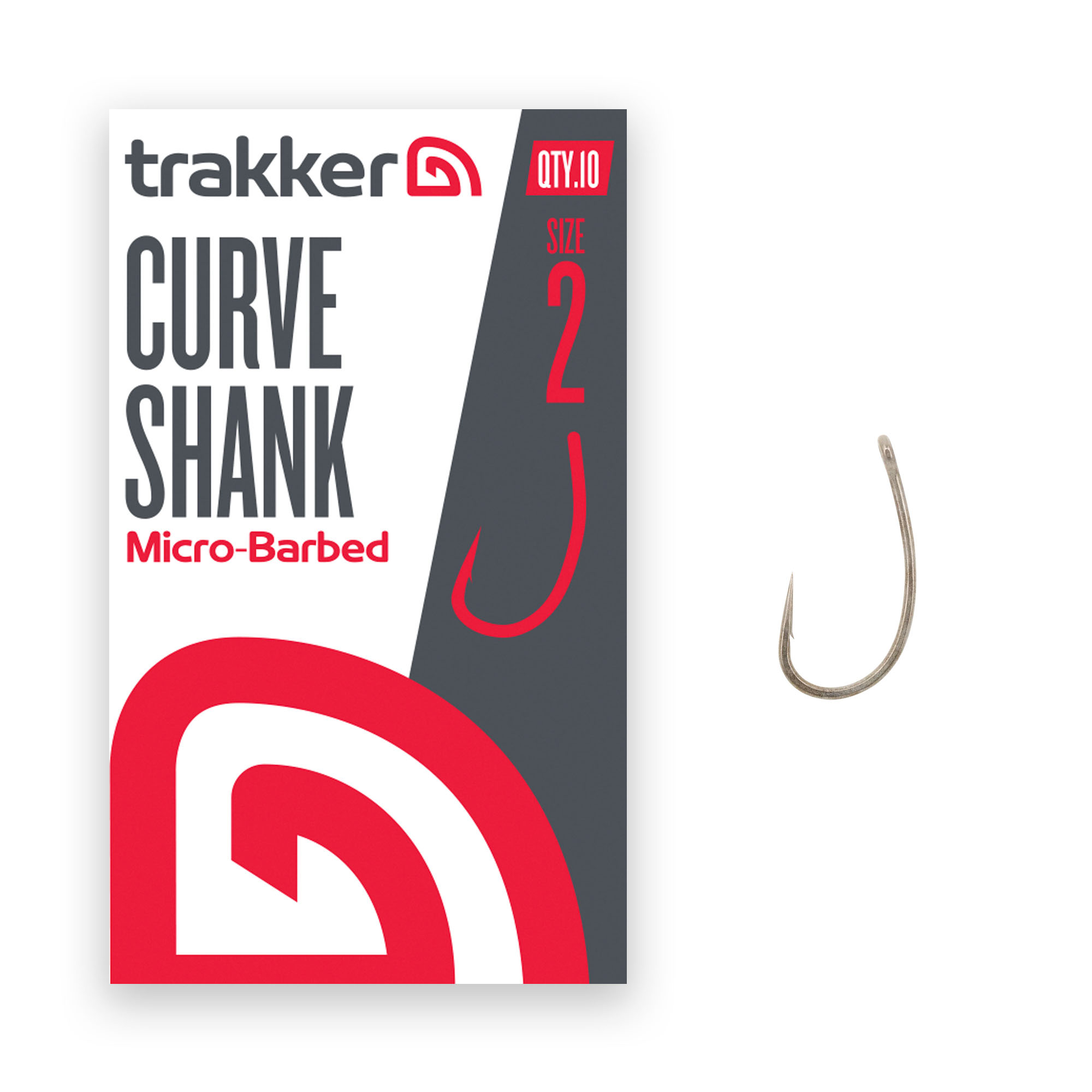 Trakker Curve Shank Ami Micro Ardiglione (10 pezzi)