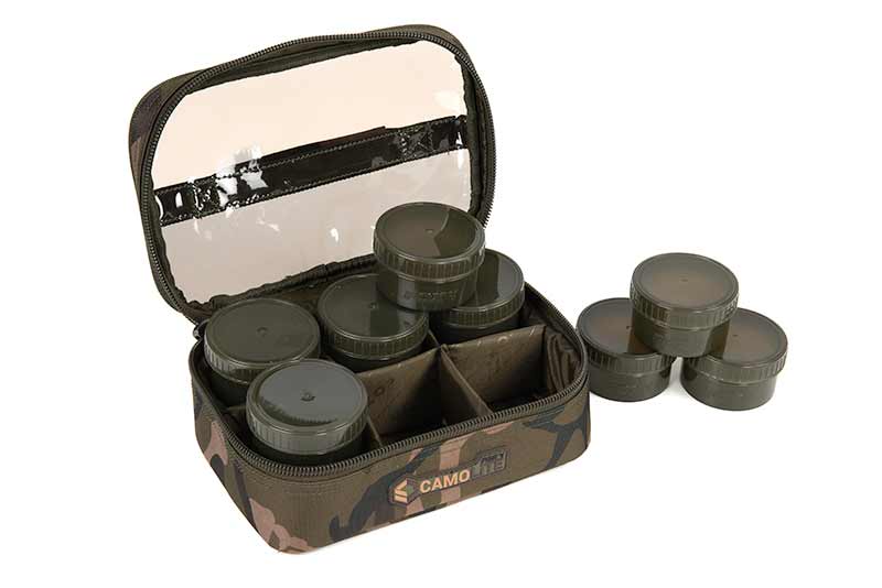 Borsa per Hookbait Fox Camolite 8 Vasetti (Incl. 8 Vasetti)