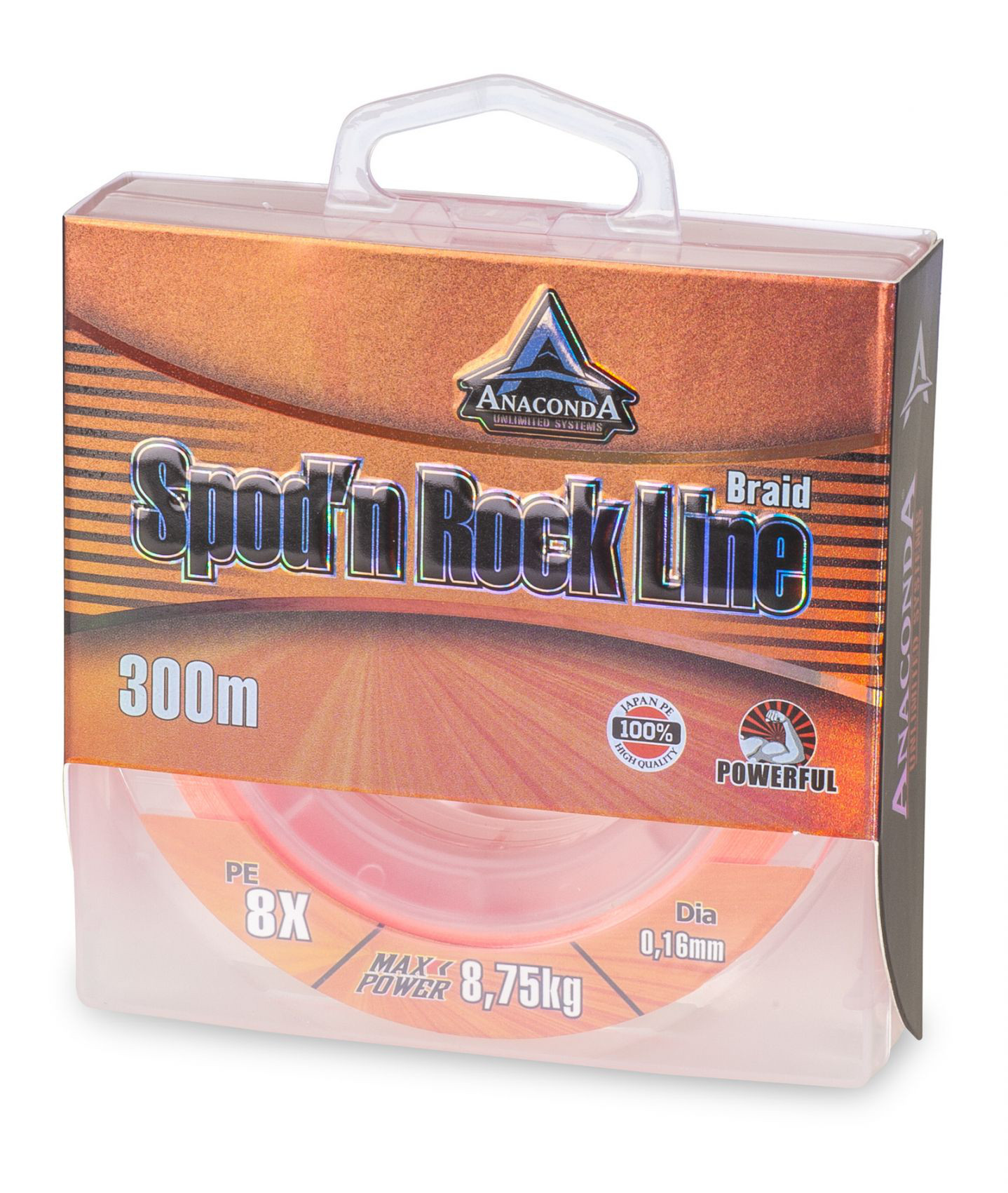Anaconda Spod'N Rock Lenza Intrecciata Arancio 0.23mm (300m)
