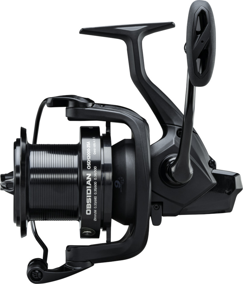 Okuma Obsidian Carp Big Pit Mulinello Incl. Bobina di riserva