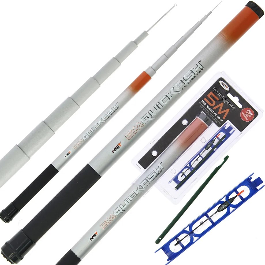 Canna Fissa NGT Quickfish Combo Compact Whip 5m (Incl. Rig & Slamatore)