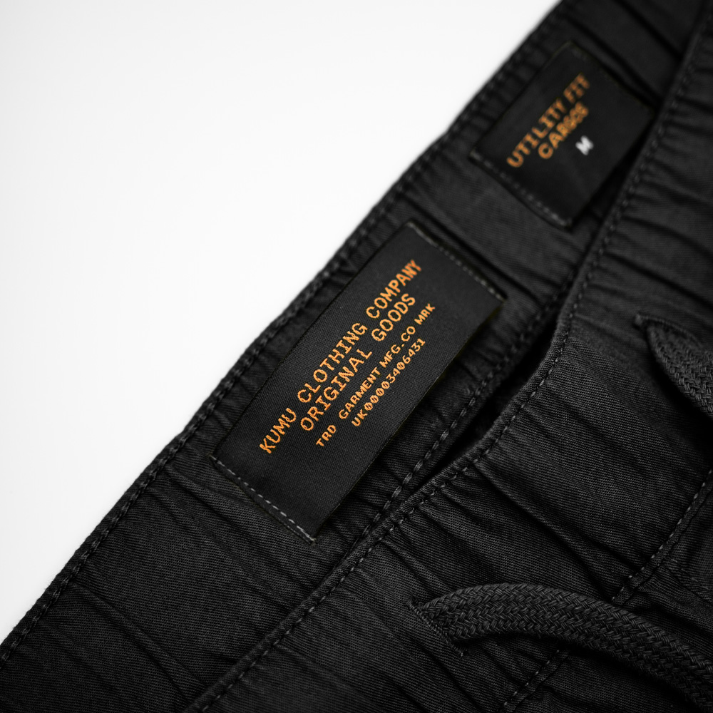 Pantaloni Kumu Cargo Utility Nero