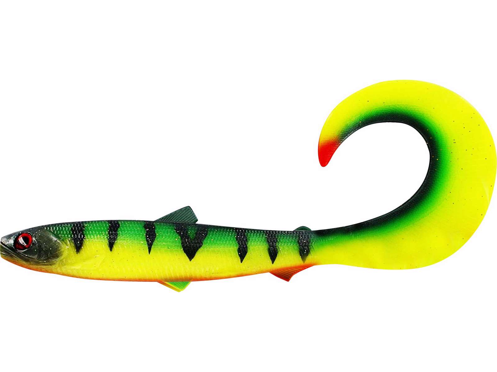 Westin BullTeez Curltail 21cm - Tiger Perch