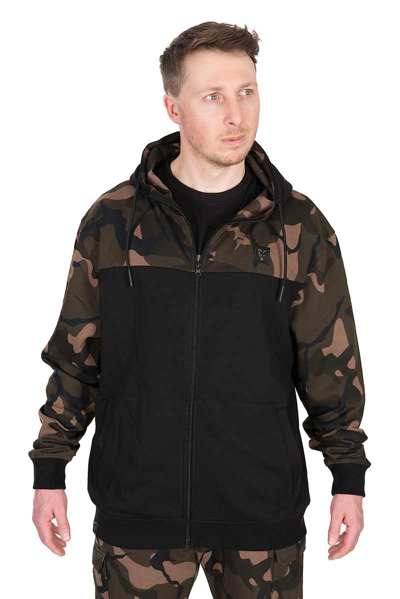 Felpa Fox LW Black/Camo Split Zip