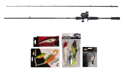 Set di Canne Baitcaster per Luccio Abu Garcia Fast Attack Pro 2.1m (20-70g)