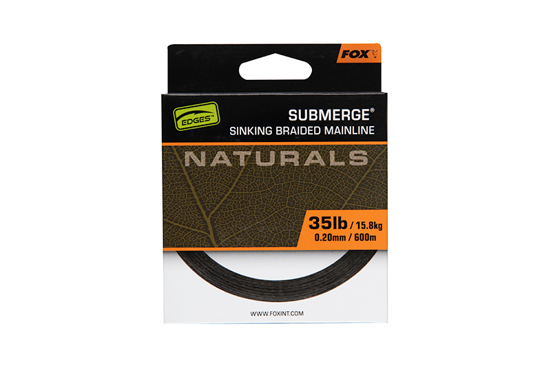 Lenza da Carpa Verde scuro Intrecciata Fox Edges Sub Naturals (600m)