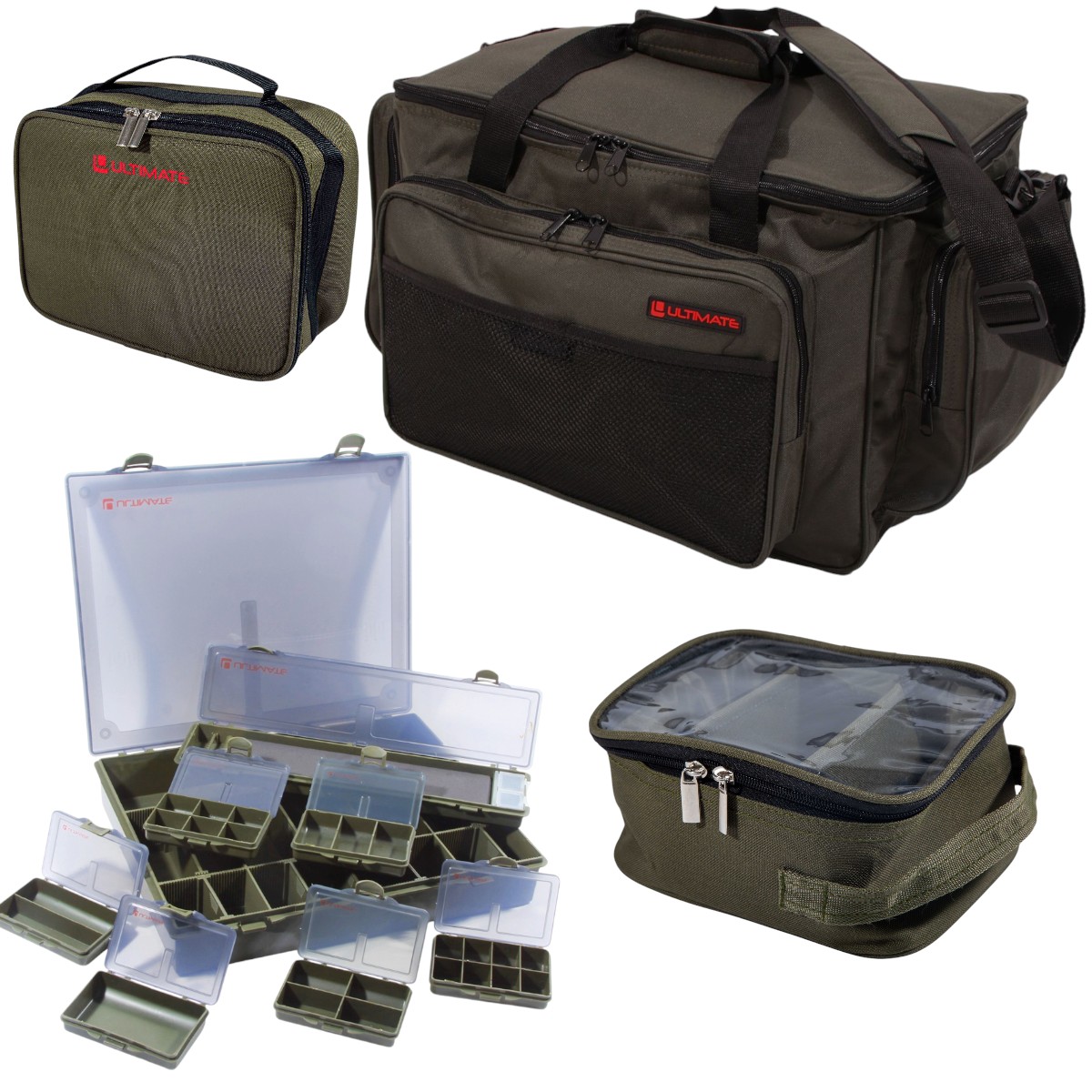 Ultimate Carp Luggage Set di Cassette per Materiali