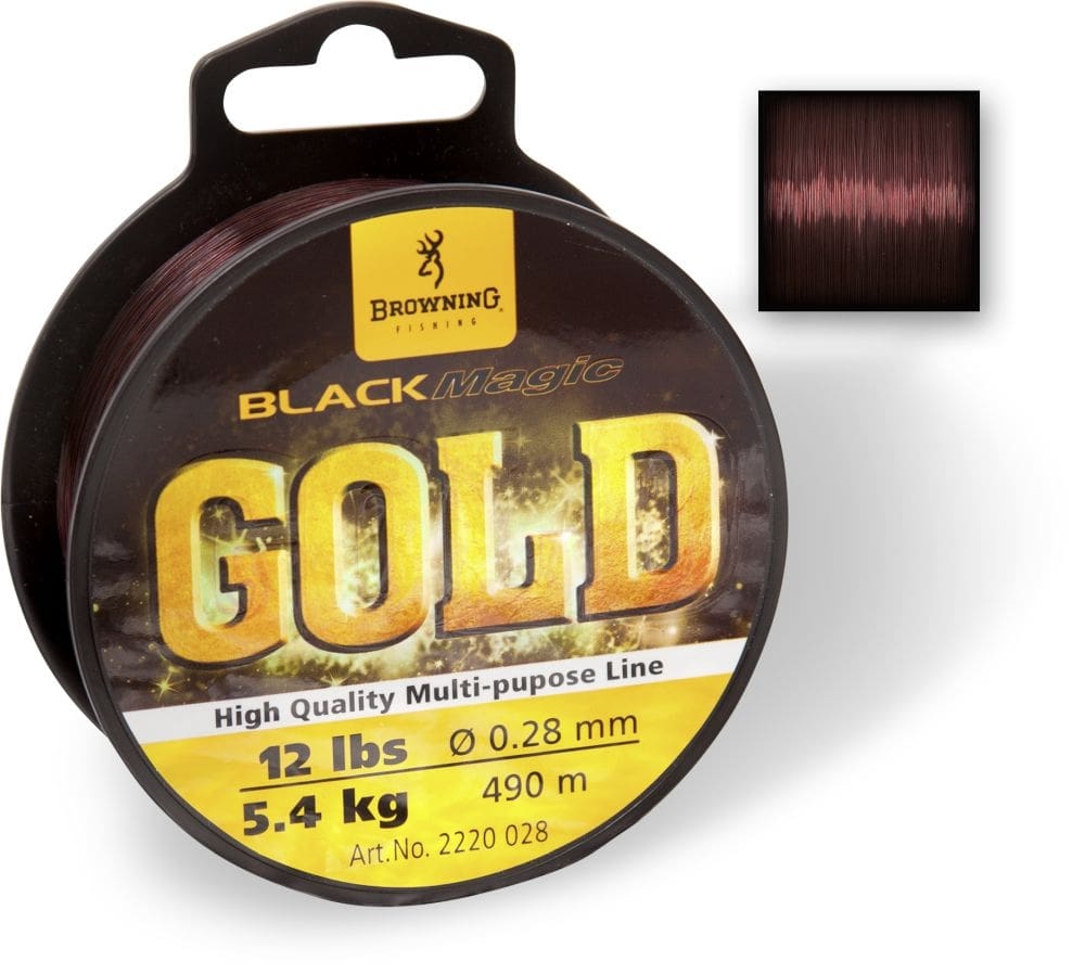 Browning Black Magic Gold Mono Dark Brown Nylon