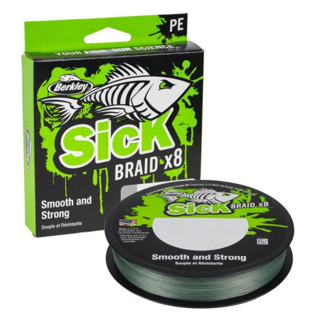 Berkley Sick Braid Lenza Intrecciata (270m) - Moss Green