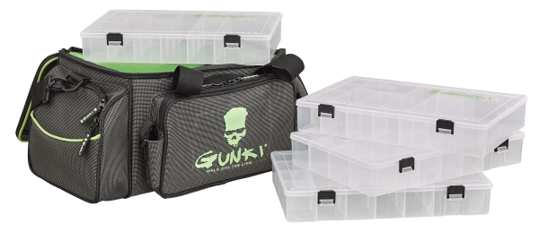 Gunki Iron-T Box Bag Up-Zander Pro Roofvis Tas (Incl. 4 Cassette per materiali)