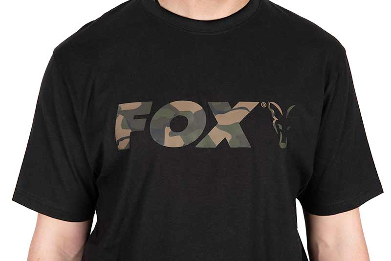 Maglietta Fox Black Camo Logo