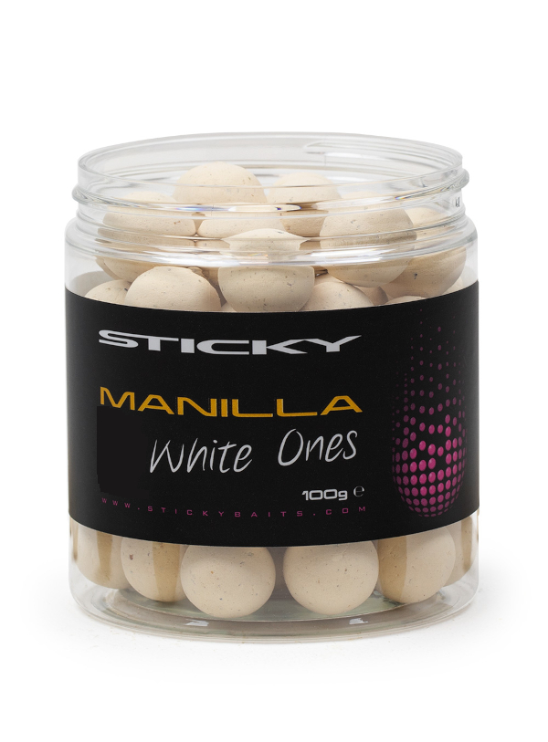 Sticky Baits Manilla White Ones - Manilla White Ones 12mm 100gr Pot