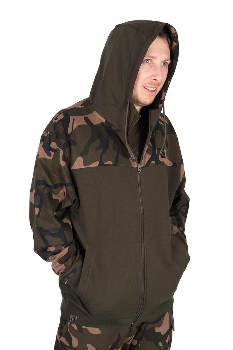 Felpa Fox LW Khaki/Camo Split Zip